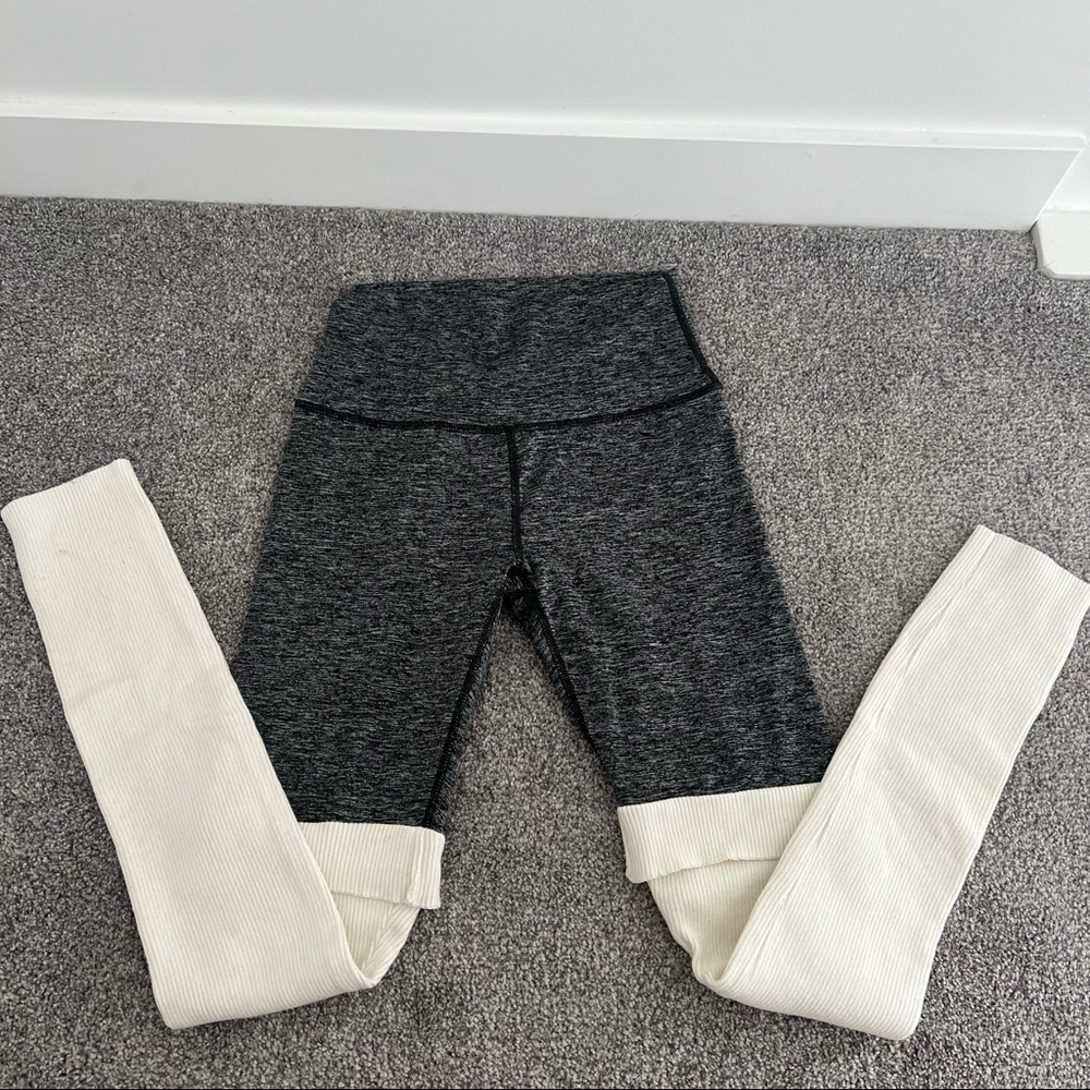 Aerie Faux Leg warmer/ Thigh High Sock Leggings.